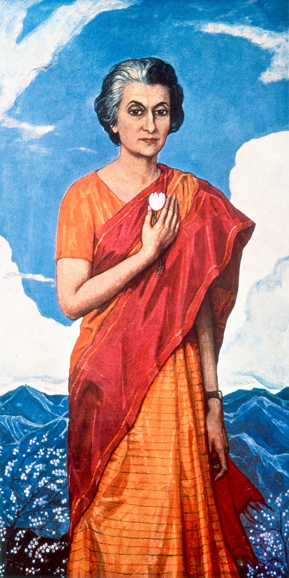 Илья Глазунов портрет Индиры Ганди